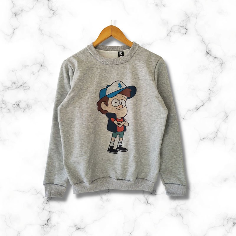 Buzo unisex basico gris dipper